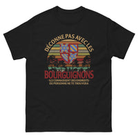 Thumbnail for T-shirt Bourgogne noir - Humour local malicieux