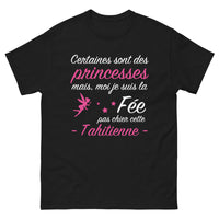 Thumbnail for T-shirt Tahiti noir - La fée pas chier avec humour
