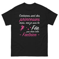 Thumbnail for T-shirt Factrice Magique noir - Certaines sont des princesses