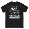 T-shirt Gaspésie noir - Fier mari d'une Gaspésienne douce