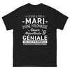T-shirt Pologne noir - Fier mari d'une Polonaise géniale