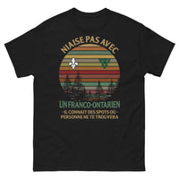 Thumbnail for T-shirt Franco-Ontarien noir - Ne sous-estime pas un Franco-Ontarien