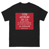 Thumbnail for T-shirt Lorraine noir - Les Parisiens égarés en quête