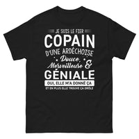 Thumbnail for T-shirt Ardèche noir - Fier copain d'une merveilleuse