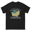 T-shirt Normandie noir - Un coin de paradis à porter