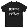 T-shirt Portugal noir - Non, je n'aime pas tes clichés