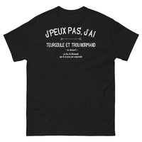 Thumbnail for T-shirt Normandie noir - Je peux pas, j'ai teurgoule