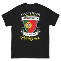 Thumbnail for T-shirt Portugal noir - Je suis Extraordinaire, je suis Portugais !