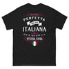 T-shirt Italie noir - Non Sono Perfetta Ma Sono Italiana