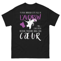Thumbnail for T-shirt Aveyron noir - Toujours dans le cœur