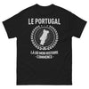 T-shirt Portugal noir - Là où mon histoire commence