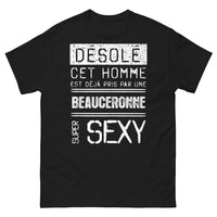 Thumbnail for T-shirt Beauceronne noir - Désolé, cet homme est déjà pris