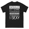 T-shirt Beauceronne noir - Désolé, cet homme est déjà pris