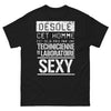 T-shirt humour noir - Prise par une technicienne sexy