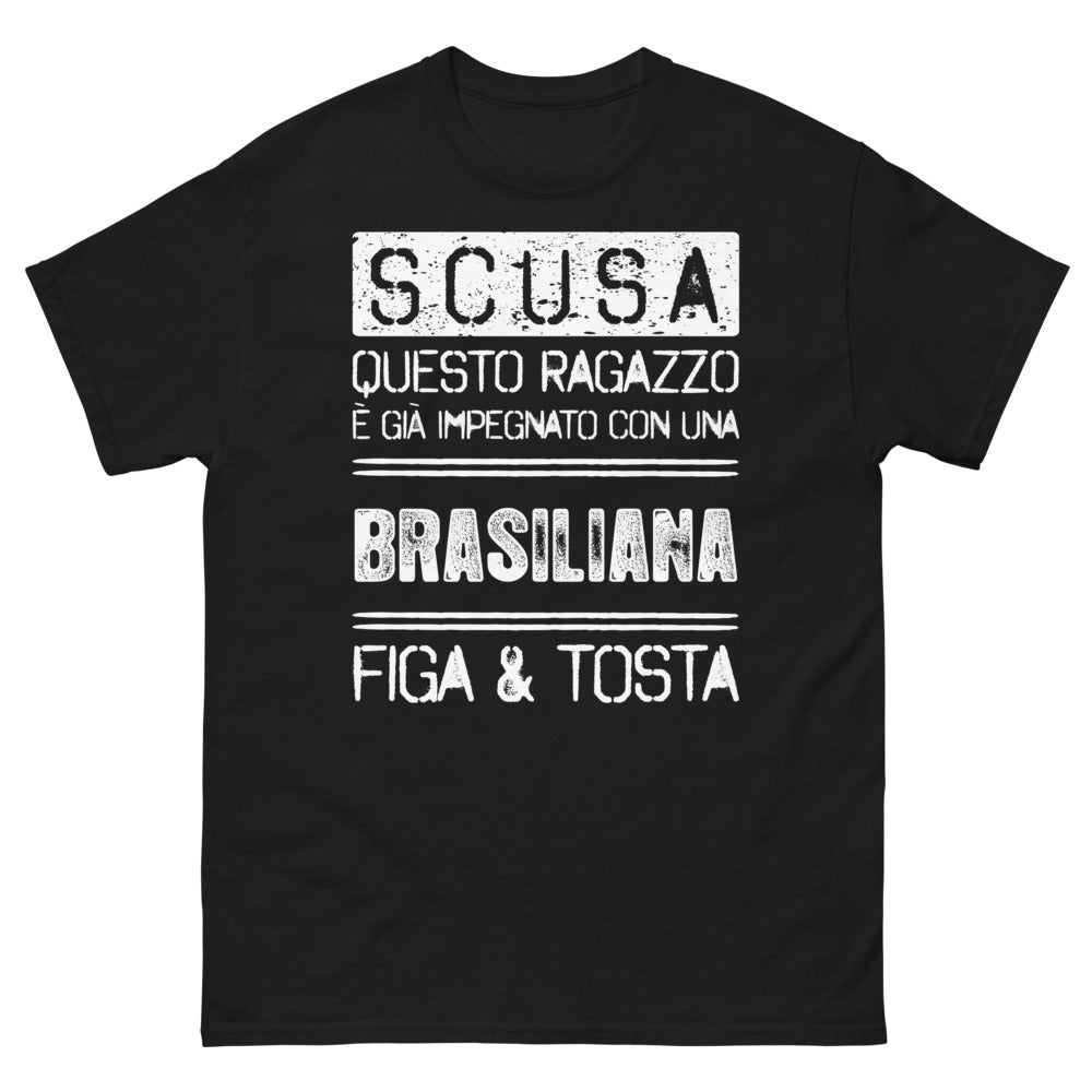 T-shirt Italie marine - Impegnato con una brasiliana figa tosta
