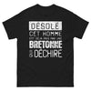 T-shirt Bretagne noir - Désolé cet homme est déjà pris