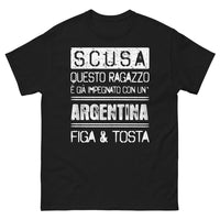 Thumbnail for T-Shirt Argentina Nero - Scusa questo ragazzo è già impegnato