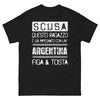 T-Shirt Argentina Nero - Scusa questo ragazzo è già impegnato