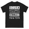 T-Shirt Svizzera Nero - Scusa, questo ragazzo è già impegnato