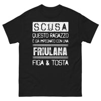 Thumbnail for T-shirt Friulano noir - Scusate ragazze, già impegnato!