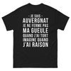 T-shirt Auvergne noir - Je suis Auvergnat et fier