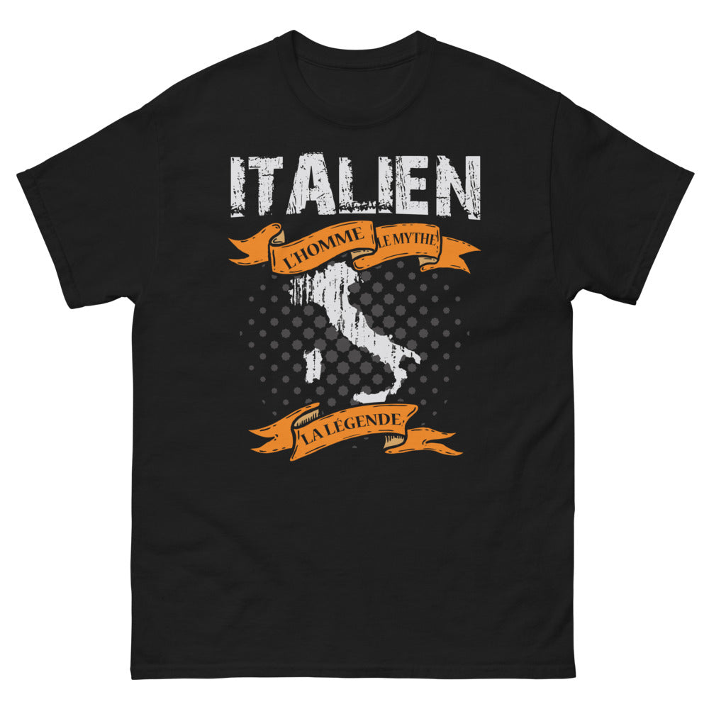 T-shirt Italie noir - L'homme, le mythe, la légende