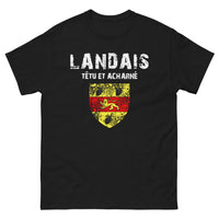 Thumbnail for T-shirt Landais noir - Têtu et Acharné avec humour