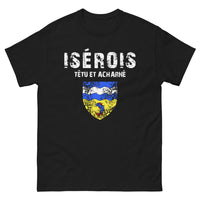 Thumbnail for T-shirt Isérois noir - Têtu et Acharné avec humour