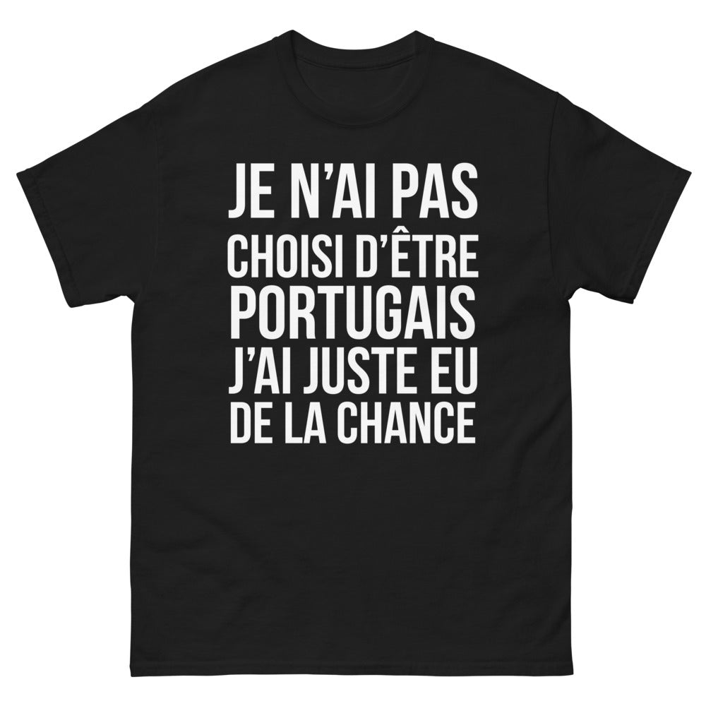T-shirt Portugal noir - Chance d'être Portugais