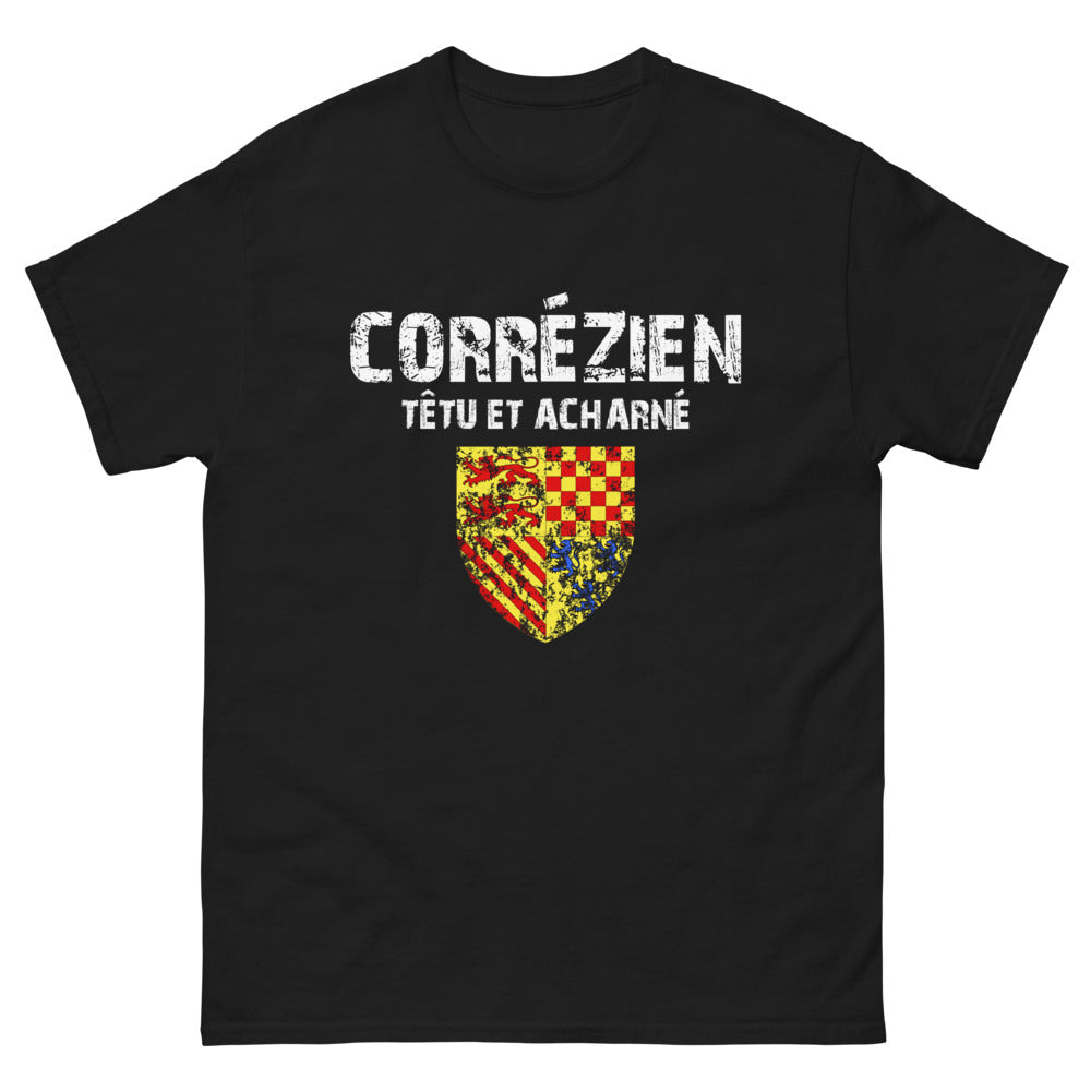 T-shirt Corrézien noir - Corrézien Têtu et Acharné