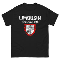 Thumbnail for T-shirt Limousin noir - Têtu et Acharné