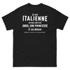 T-shirt Italie noir - Je suis Italienne : ange, princesse, démon