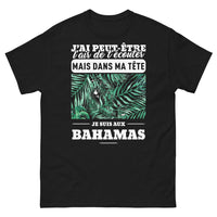 Thumbnail for T-shirt humoristique noir - J'ai peut-être l'air de t'écouter