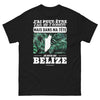 T-shirt Belize noir - J'ai peut-être l'air de t'écouter