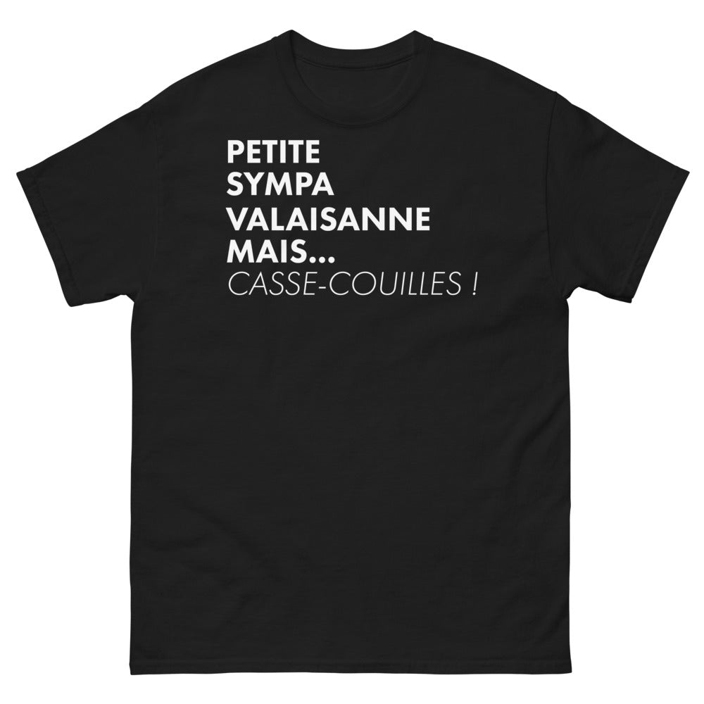 T-shirt Valaisan noir - Petite Sympa mais Casse-Couilles