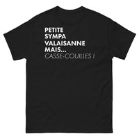 Thumbnail for T-shirt Valaisan noir - Petite Sympa mais Casse-Couilles