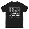 T-shirt Lorraine noir - Ni dieu, ni maître, fierté locale