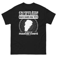 Thumbnail for T-shirt Franche-Comté noir - Je suis en Franche-Comté