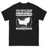 T-shirt Normandie noir - J'ai Peut-être l'Air de T'écouter