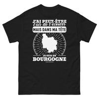 Thumbnail for T-shirt Bourgogne noir - J'ai peut-être l'air de t'écouter
