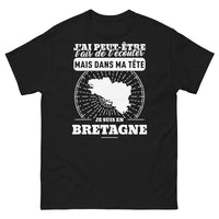 Thumbnail for T-shirt Bretagne noir - J'ai l'air de t'écouter