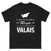 T-shirt Valais noir - Je n'ai pas besoin de thérapie