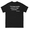 T-shirt Québec noir - Vis chaque poutine comme si c'était la dernière