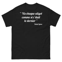 Thumbnail for T-shirt Auvergne noir - Vis chaque aligot comme si c'était le dernier