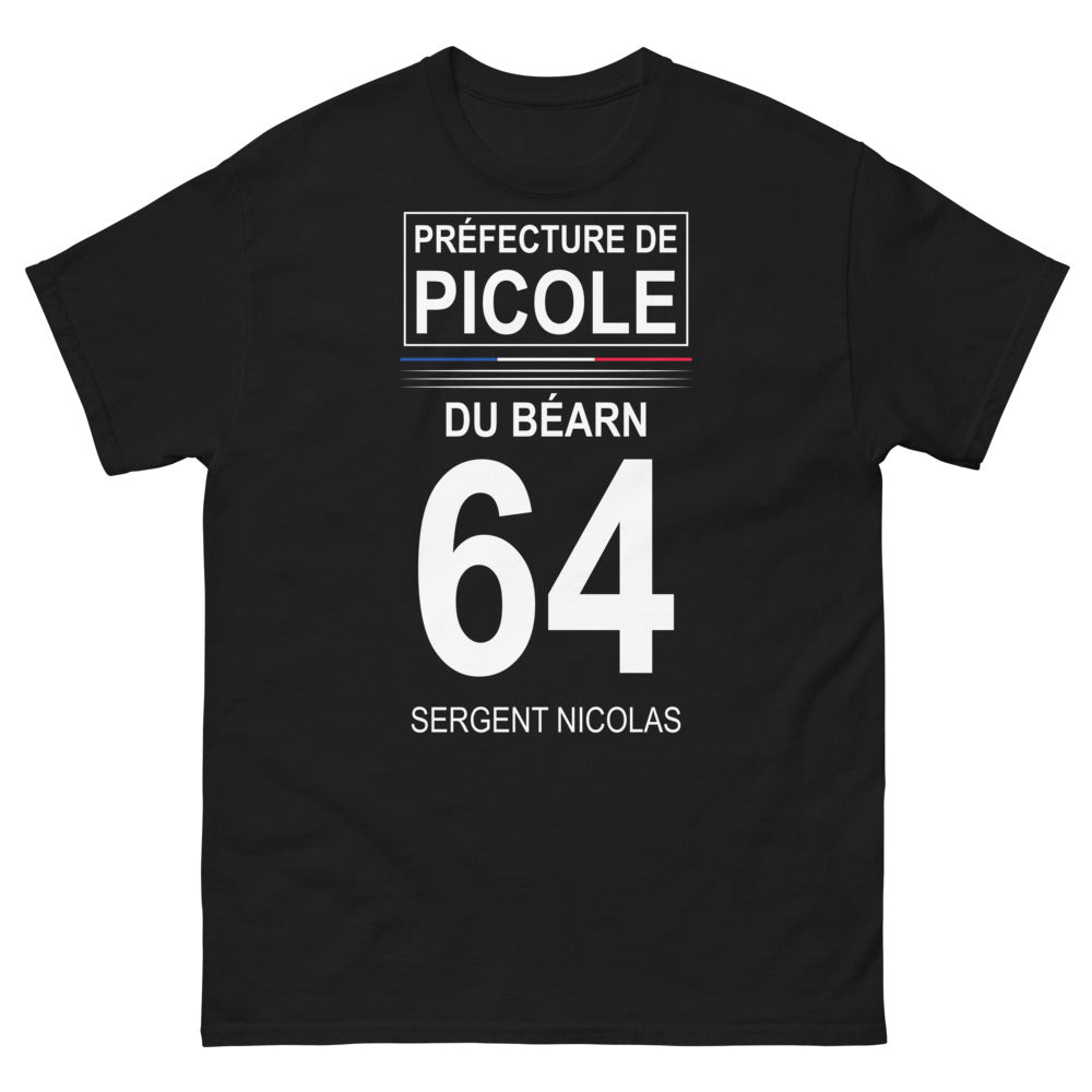 T-shirt Béarn noir - Préfecture de Picole du Béarn