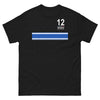 T-shirt Aveyron noir - Brigade Aveyronnaise design sombre