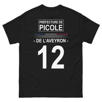 Thumbnail for T-shirt Aveyron noir - Préfecture de Picol avec humour
