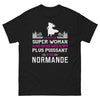 T-shirt Normande noir - Je ne suis pas une super-woman