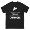 T-shirt Catalogne noir - Pas besoin de thérapie, juste du soleil