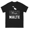 T-shirt Malte noir - Je n'ai pas besoin de thérapie